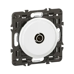 Prise tv simple Legrand Céliane blanc sans plaque