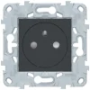 Prise de courant 2 pôles + terre affleurante connexion rapide 16A Schneider Electric Unica Déco anthracite