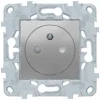 Prise de courant 2 pôles + terre affleurante connexion rapide 16A Schneider Electric Unica Déco aluminium