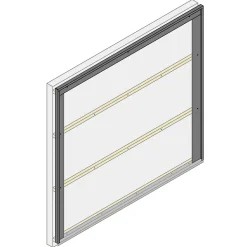Profil acier pour bardage et parement Le Profileur Français U XL45 noir mat L.2,3 m