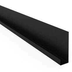 Profil acier pour bardage et parement Le Profileur Français U XL45 noir mat L.2,3 m