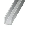 Profilé U aluminium brut 10 x 20 x 10 mm, 2 m