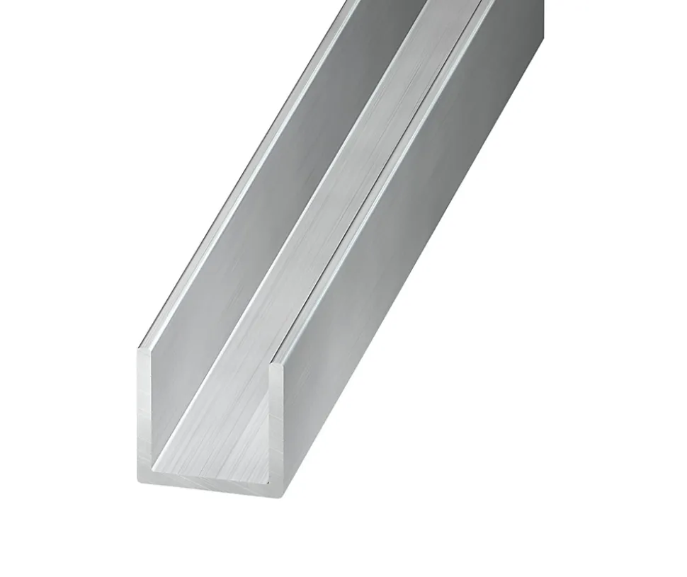 Profilé U aluminium brut 10 x 20 x 10 mm, 1 m