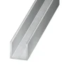 Profilé U aluminium brut 6 x 6 x 6 mm, 1 m
