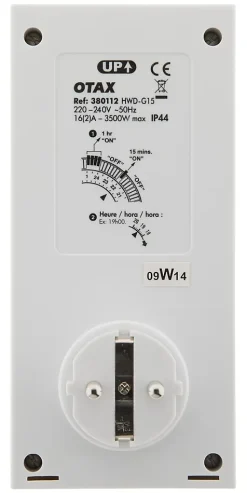 Programmateur extérieur Schuko IP44 48 programmes - Zenitech