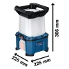 Projecteur de chantier hybride BOSCH GLA 18VH-7500 7 500 lm 18V sans batterie ni chargeur 06014A5000