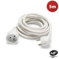 Prolongateur 5 mètres, 16A H05VV-F3G1.5MM2, NF,CE