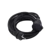 Prolongateur HO7RN-F 3 x 1,5mm² - 5m - noir - Chacon