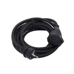 Prolongateur HO7RN-F 3 x 1,5mm² - 5m - noir - Chacon