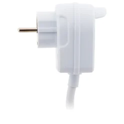 Prolongateur HO5VV-F 3m avec prise gigogne - Blanc - Zenitech