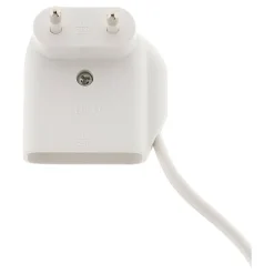 Prolongateur HO3VVH2-F 2x0,75mm² 6A 3m avec prise gigogne - Blanc - Zenitech