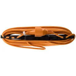 Prolongateur jardin 2x1,5mm² 25m - Orange - Zenitech