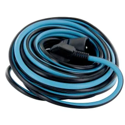 Prolongateur Schuko H05VVF 10m - noir/bleu - Chacon