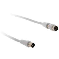 Prolongateur TV mâle/mâle + adaptateur F/F 5m - Zenitech