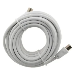 Prolongateur TV mâle/mâle + adaptateur F/F 5m - Zenitech