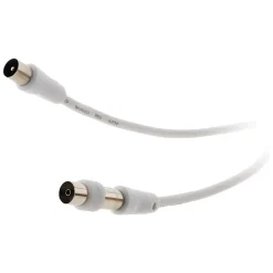 Prolongateur TV mâle/mâle + adaptateur F/F 5m - Zenitech