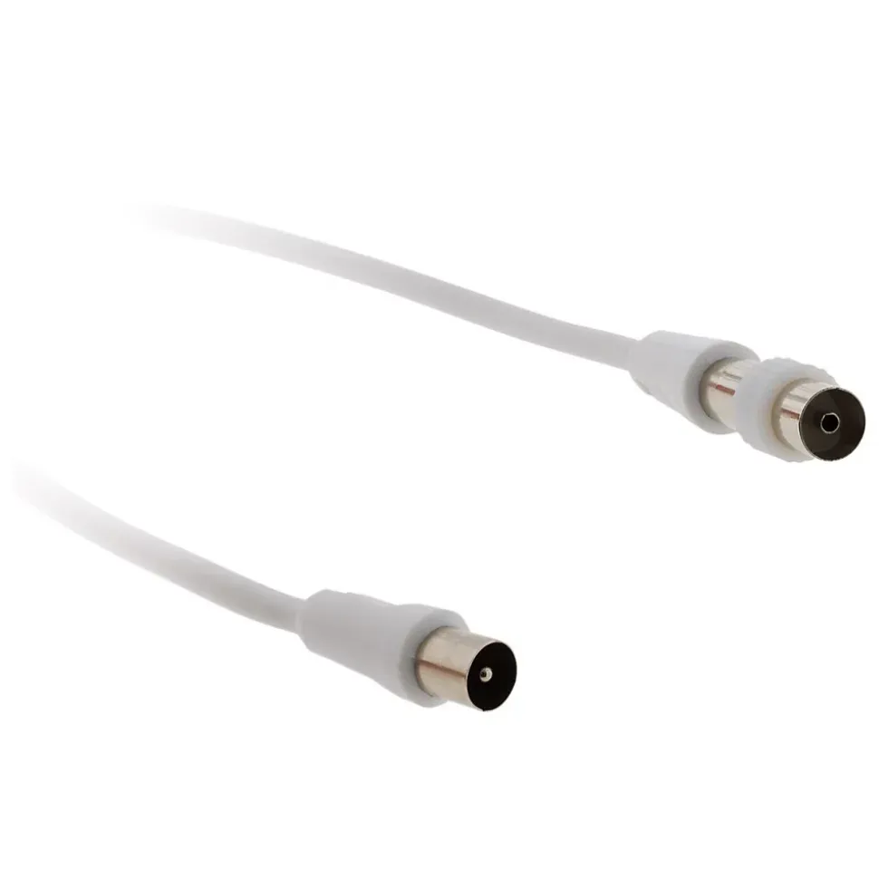Prolongateur TV mâle/mâle + adaptateur F/F 2m - Zenitech