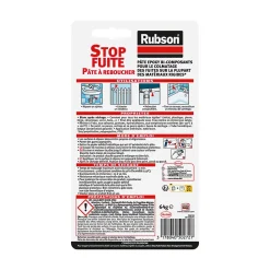 Pâte à reboucher Rubson Salle de bain Saine Stop fuite 64g
