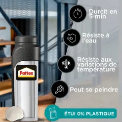 Pâte à réparer Pattex 100% colle tube 64g