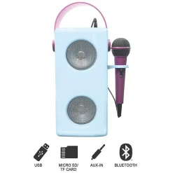 Puissante enceinte Bluetooth lumineuse La Reine des Neiges avec micro