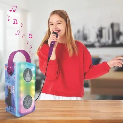 Puissante enceinte Bluetooth lumineuse La Reine des Neiges avec micro
