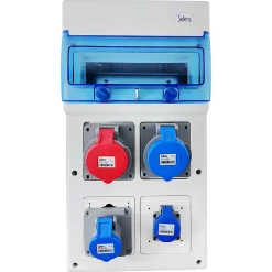 1311pv4 Coffret étanche Ip65 Pour 4 Prises électriques à Composer - 11 Modules - Solera Indubox