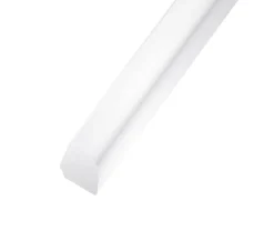 Quart de rond PVC blanc 12 x 12 mm, 2,5 m