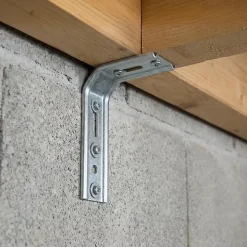 Équerre de fixation nervurée 3 pans 70 x 160 mm Afbat