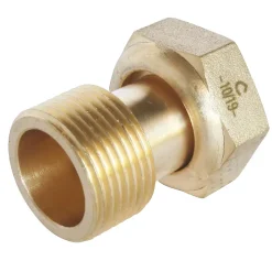 Raccord 2 pièces pour compteur mâle 1/2-femelle 3/4