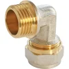 Raccord coudé à compression pour tube Multicouche Ø16 - coude mâle 15/21 (1/2")