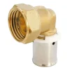 Raccord coudé à sertir pour tube PER Ø16 - coude écrou tournant 15/21 (1/2")