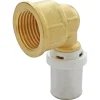 Raccord coudé à sertir pour tube Multicouche Ø20 - coude femelle 15/21 (1/2")