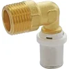Raccord coudé à sertir pour tube Multicouche Ø16 - coude mâle 15/21 (1/2")