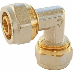 Raccord coudé égal à compression pour tube Multicouche Ø20
