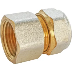 Raccord droit à compression pour tube Multicouche Ø20 - droit femelle 15/21 (1/2")