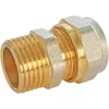 Raccord droit à compression pour tube Multicouche Ø16 - droit mâle 15/21 (1/2")