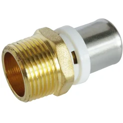 Raccord droit à sertir pour tube Multicouche Ø20 - droit mâle 20/27 (3/4")