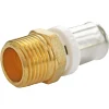 Raccord droit à sertir pour tube Multicouche Ø16 - droit mâle 20/27 (3/4")