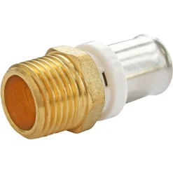 Raccord droit à sertir pour tube Multicouche Ø16 - droit mâle 20/27 (3/4")