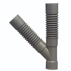 Raccord d'évacuation souple PVC Y Wirquin ø32 mm à coller