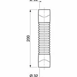 Raccord d'évacuation souple PVC Wirquin Magicoude ø32 mm à coller