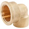 Raccord laiton coudé à souder sur tube cuivre Ø14 - sortie femelle 15/21 (1/2"), lot de 2