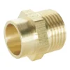 Raccord laiton droit à souder sur tube cuivre Ø12 - sortie mâle 12/17 (3/8"), lot de 2