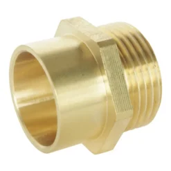 Raccord laiton droit à souder pour tube cuivre Ø22 - sortie mâle 20/27 (3/4") - sachet de 1 pièce