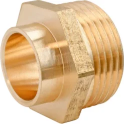 Raccord laiton droit à souder pour tube cuivre Ø22 - sortie mâle 20/27 (3/4") - sachet de 1 pièce