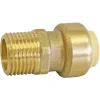Raccord mâle à clipser pour tube cuivre Ø14 - Mâle 15/21 (1/2')