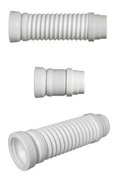 Raccord WC extensible MULTIDROIT - Extensibilité: 180-380mm - raccordement canalisation diam : 93 et 100 mm