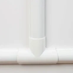 Raccords à clipser blancs moulure demi-circulaire D-Line 30x15 mm