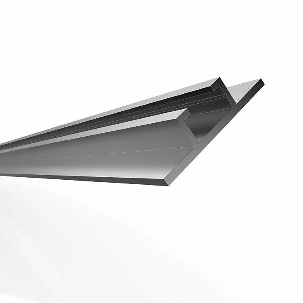 Rail de renfort 40mm x 10mm alu pour fixation d'enseignes, finition brut, lg 1000mm