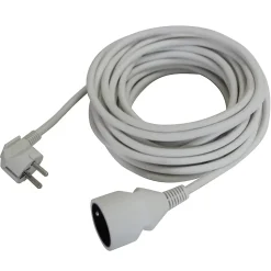 Rallonge blanche H05VVF 3G1 5mm² 10m avec clapet